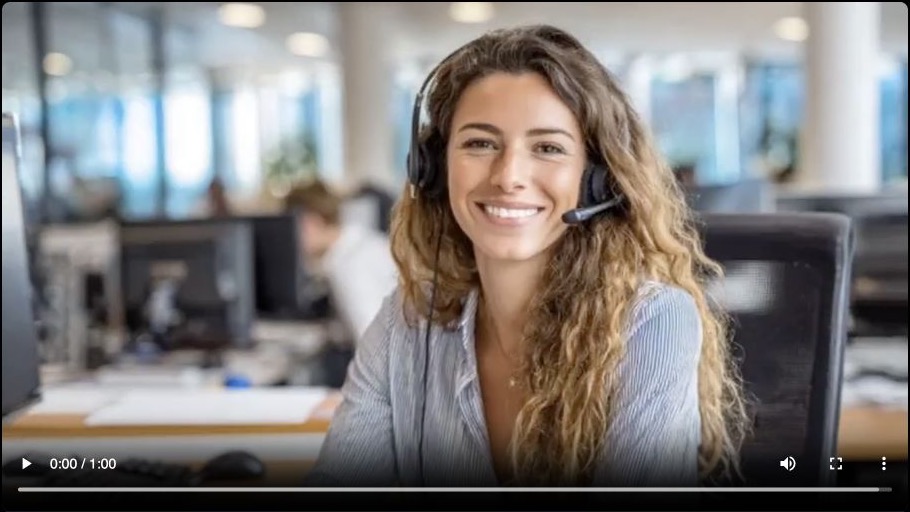 AI Avatar wearing a headset in the social selling recording