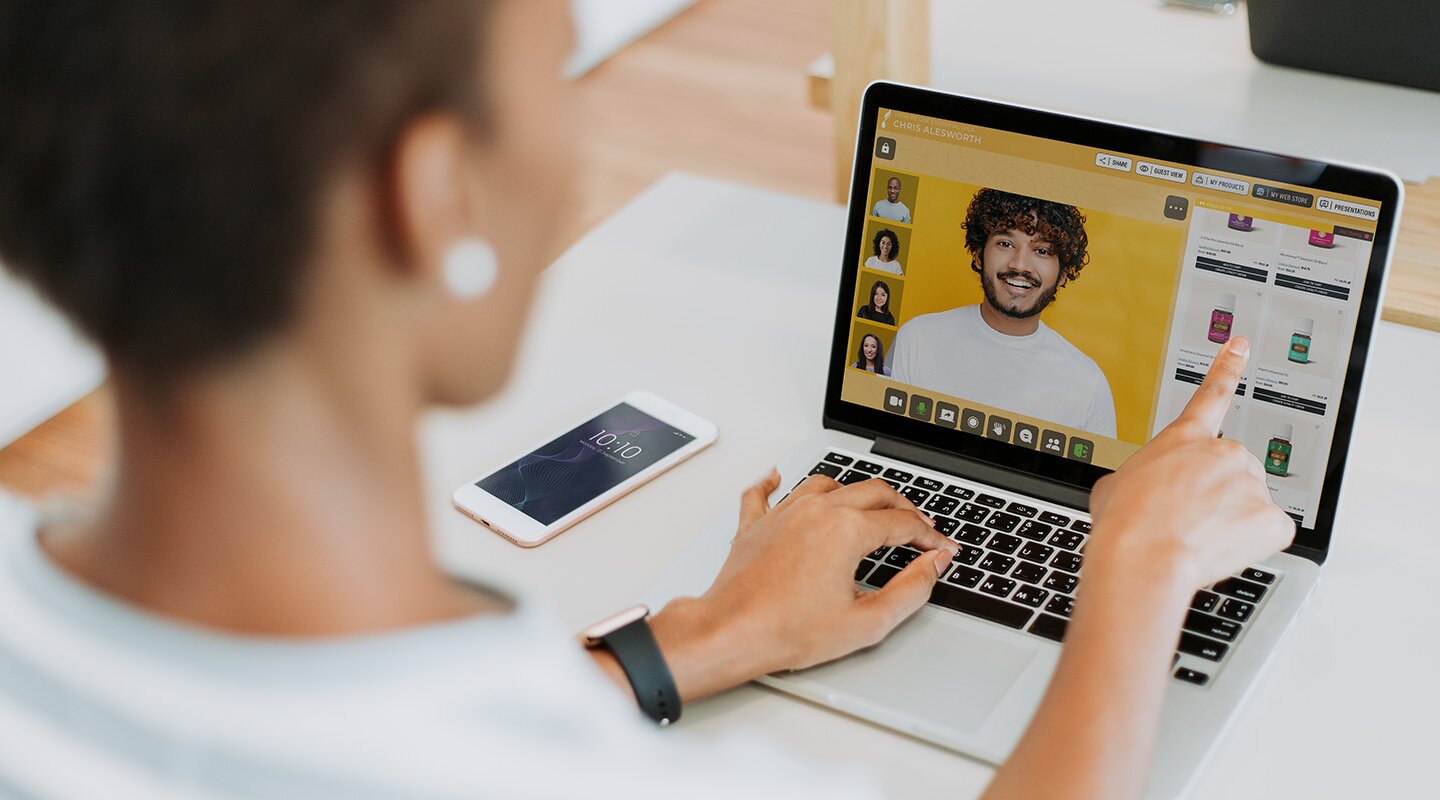 A real PxCH interactive call with participants, video and supporting web content